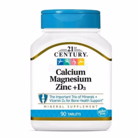 21st Century Cal Mag Zinc Plus D Tablets, 90 Count