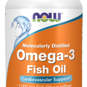 NOW Foods Supplements, Omega-3 180 EPA / 120 DHA, Molecularly Distilled, Cardiovascular Support*, 200 Softgels